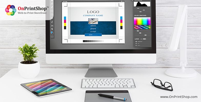 Stock visuals for design studio in OnPrintShop Storefront